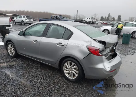 2012 Mazda Mazda3 I Touring z USA, uszkodzony, nr VIN JM1BL1V86C1700849